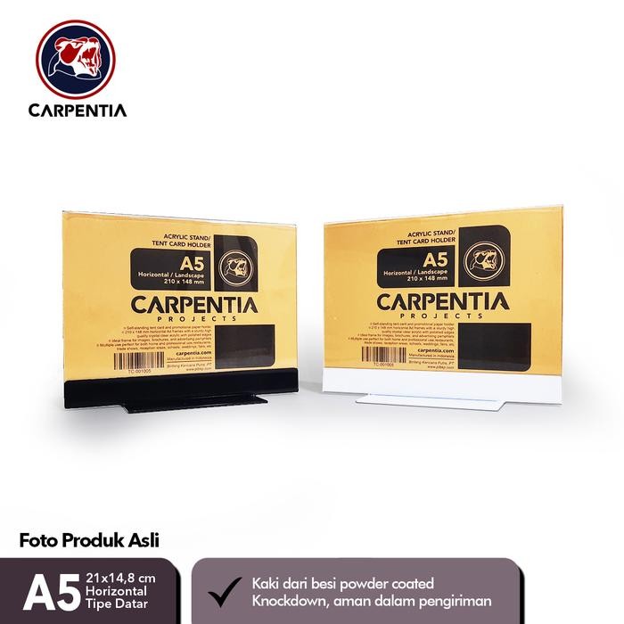 

Carpentia Stand Acrylic Besi /Datar A5 Horizontal 21x14,8 cm /Brosur