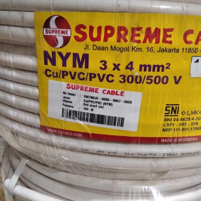 kabel supreme nym 3x4 @50 meter khusus pake goject/grab
