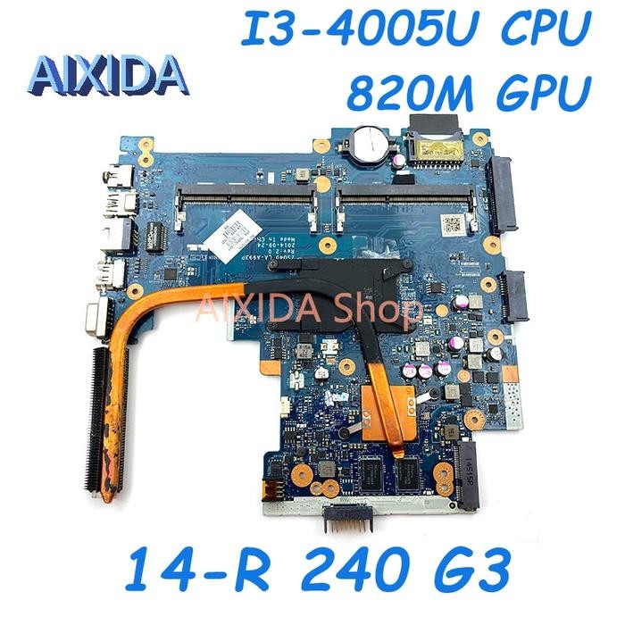 AIXIDA ZS040 LA-A993P 755832-001 755832-501 Mainboard For HP 14-R 240 G3 Laptop Motherboard I3-4005U