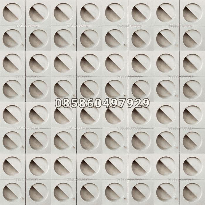 loster beton, roster minimalis, roster beton minimalis 2 sisi, lubang *