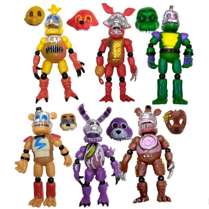 FIGURE FNAF FREDDY FOXY CHICA LED NIGHMARE MAINAN FREDDY *