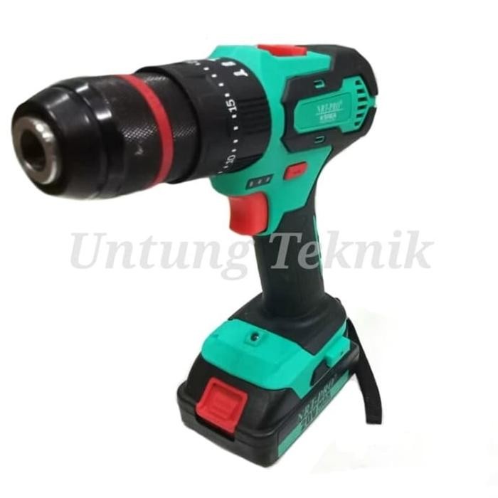 NRT-PRO 20VOLT DC 343 CORDLESS DRILL IMPACT - BOR BATERAI UNTUK TEMBOK TERMURAH