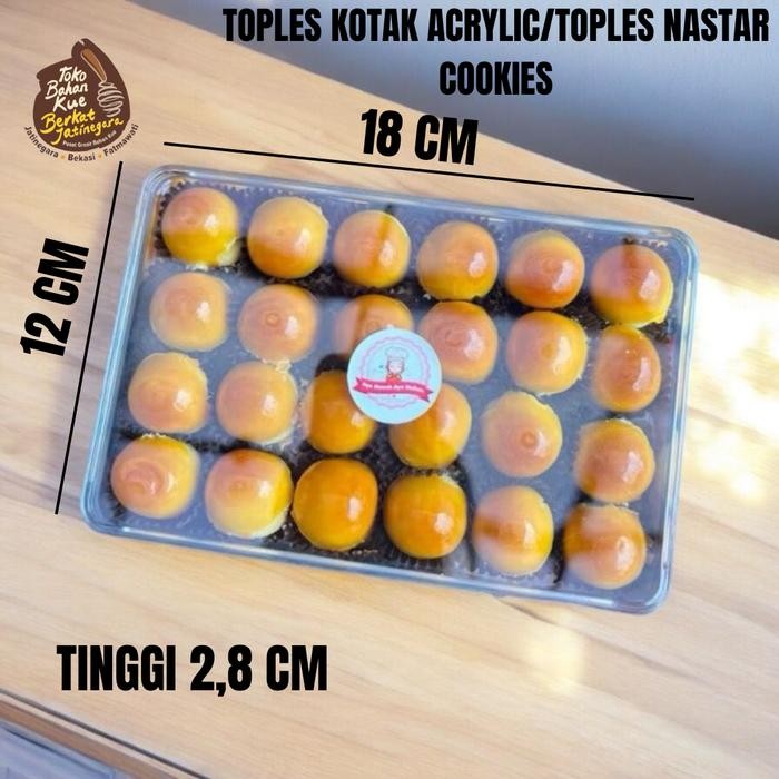 TOPLES KOTAK ACRYLIC / TOPLES NASTAR COOKIES / TOPLES NASTAR KOTAK / PCS Kode 1368