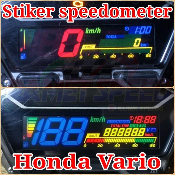 READY STIKER CUSTOM SPEEDOMETER HONDA NEW VARIO STIKER WARNA SPEEDOMETER VARIO NEW