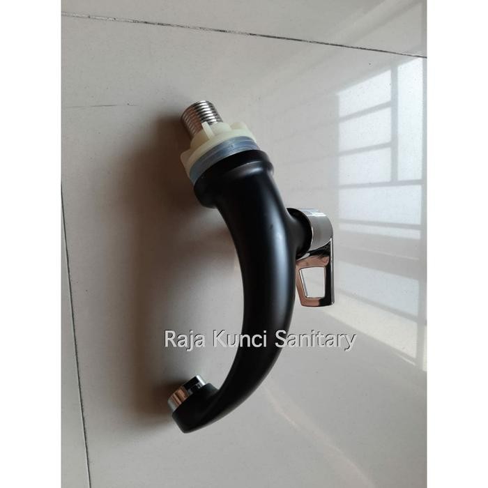 Promo Kran Wastafel Hitam/Kran Tembok Hitam/Kran Dinding Hitam -Dingin Berkualitas