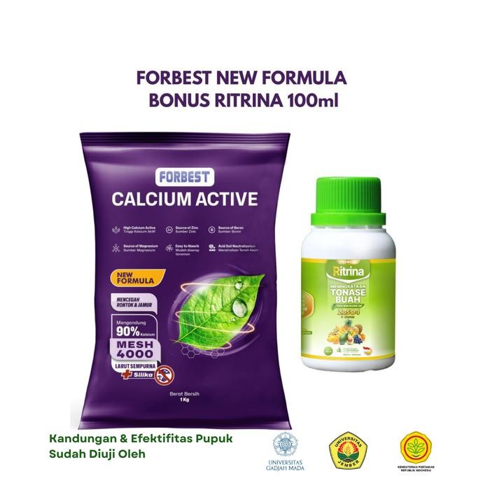 Promo Forbest New Formula Bonus Ritrina 100Ml Pupuk Kalsium Untuk Pencegah Rontok Terlaris