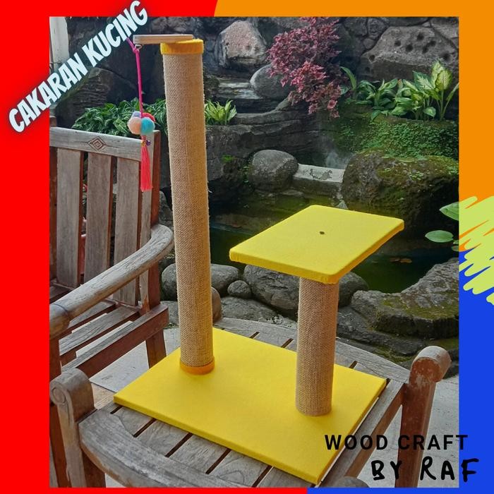 cakaran kucing 60 cm 2tiang/ cat condo/ garukan kucing