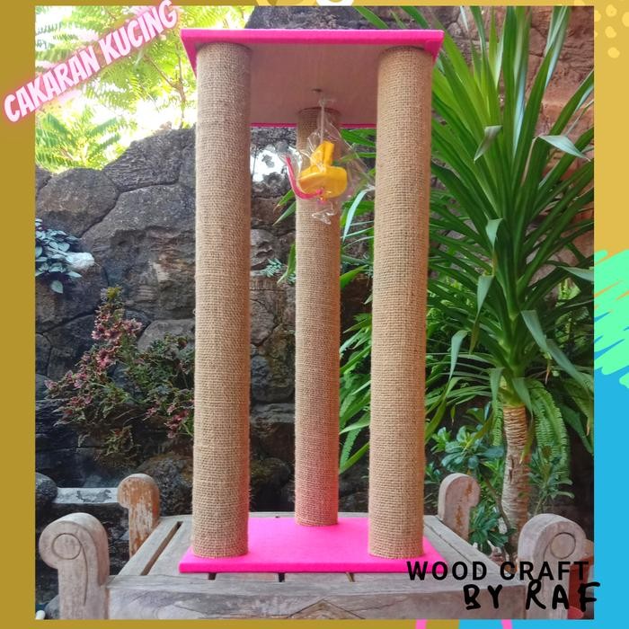 cakaran kucing garukan kucing 60cm 3tiang