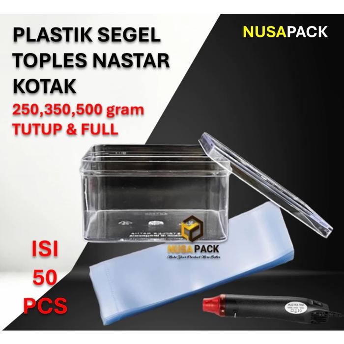 plastik segel toples kotak kue kering nastar 250 350 500gram 1000gram Kode 891