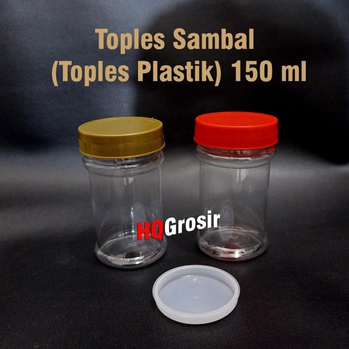 Toples Sambal / Toples Plastik 150ml / Botol Sambal 150 ml Kode 1467