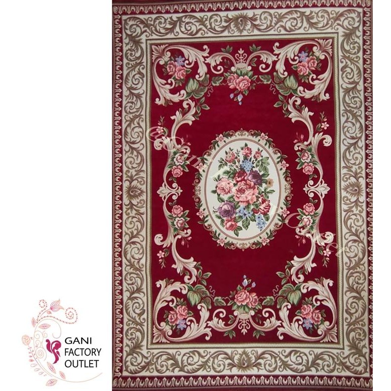 Karpet Lantai Karpet Permadani Tebal Anti Slip Kode 1442