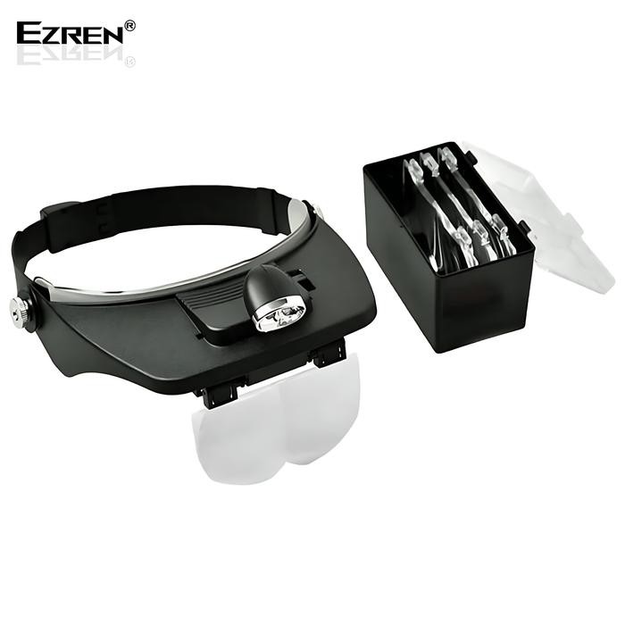 

Ezren EZ0494 Light Head Magnifying Glass Kaca Pembesar el Topi Led