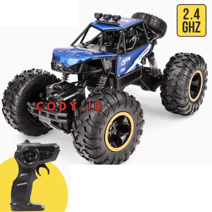 Mobil Rc 6241 Jpre Baterai 2000 Mah Rock Crawler 1:16 Alloy Metal