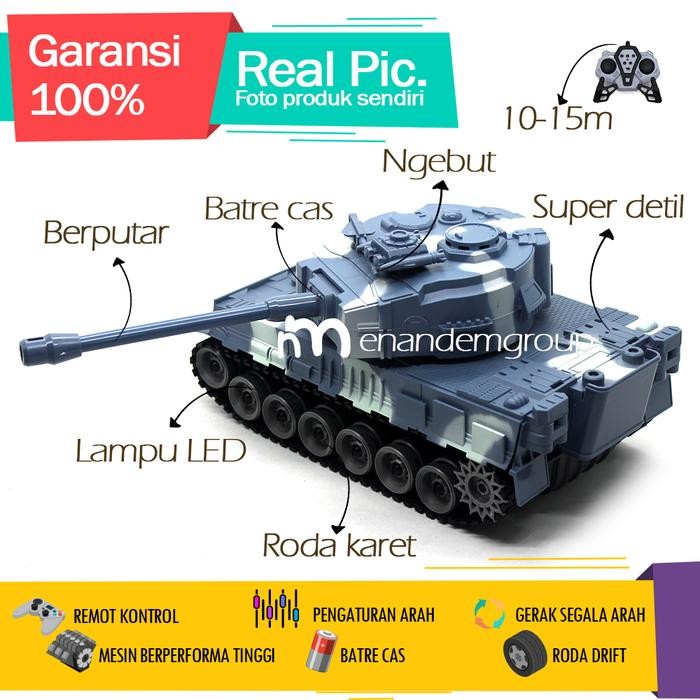 Mainan Mobil Remot Kontrol Rc Tank War Speed 9 Fungsi Remot Besar