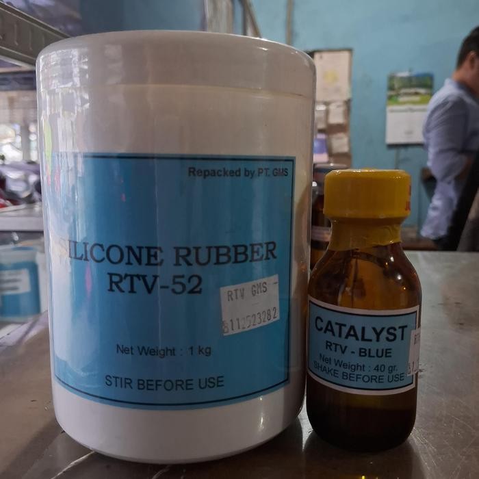 Silicone RTV 52+Catalyst RTV Blue40gr