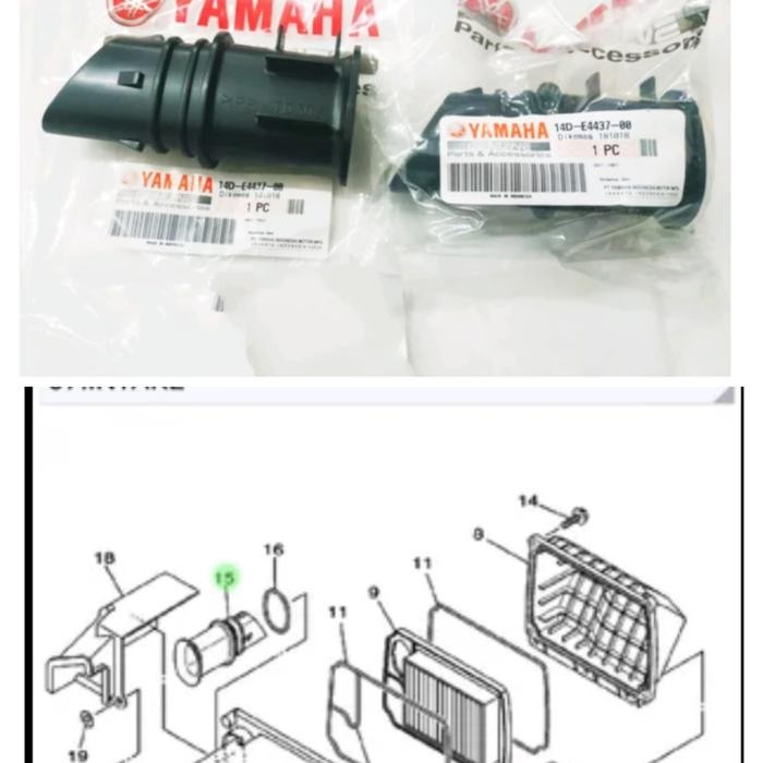 DUCT BOX FILTER KARET FILTER MIO SOUL ORIGINAL