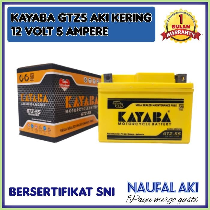 Aki Motor Honda Beat Fi Esp Karbu Kayaba Gtz5 Aki Kering