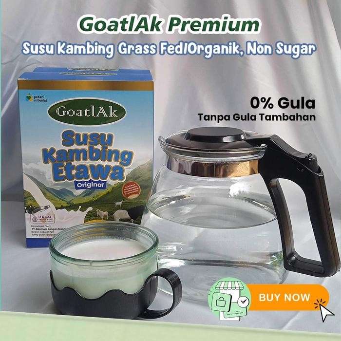 

(Expert) Basmala Farm - GoatlAk Premium Susu Kambing Etawa Tanpa Gula Tambahan Susu Organik Non