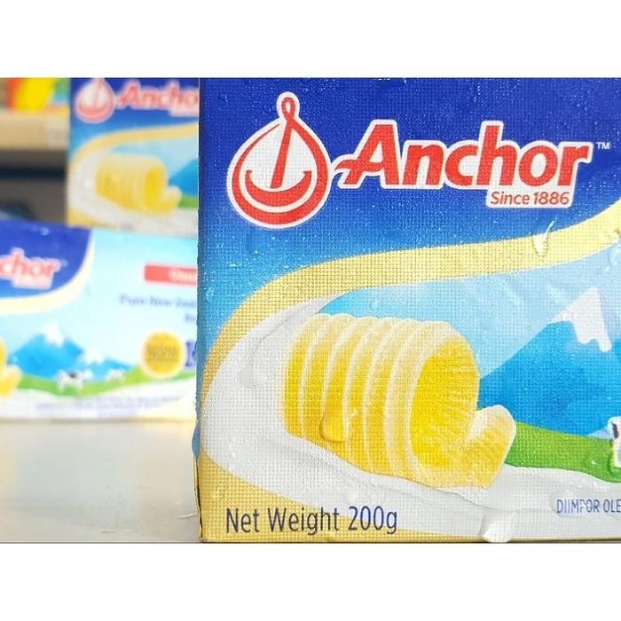 

(Expert) Anchor Butter Unsalted 200Gr / Unsalted Butter Anchor 200Gr / Mentega Tawar Anchor 200Gr