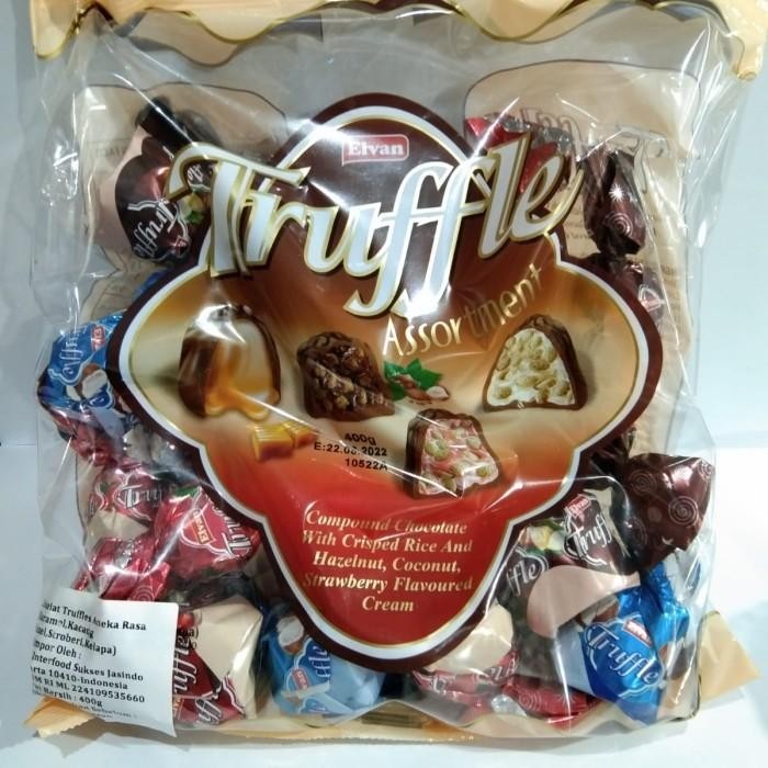 

(Expert) coklat elvan truffle rasa mix 400gr