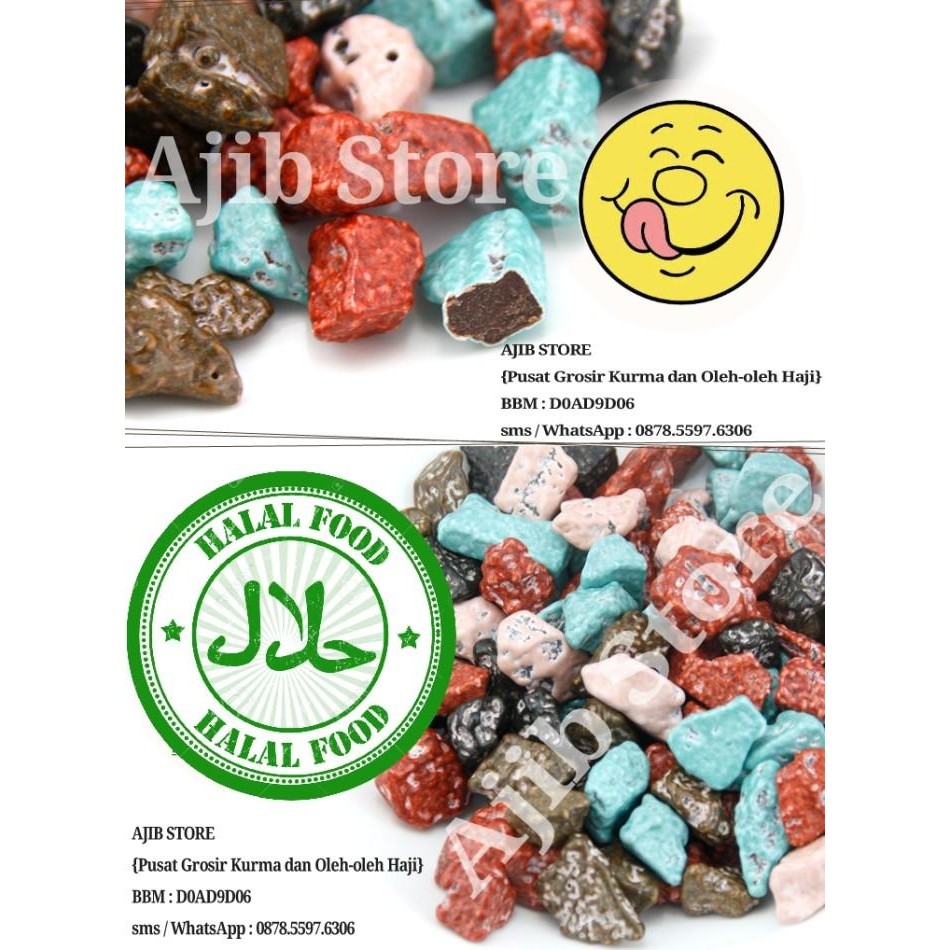 

(Expert) PREMIUM CHOCO STONE Coklat Kerikil Arab Shakila Cokelat Batu Krikil