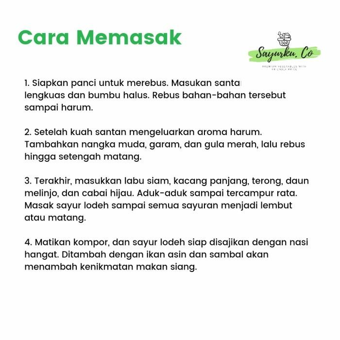 

(Expert) Paket Sayur Lodeh Siap Masak