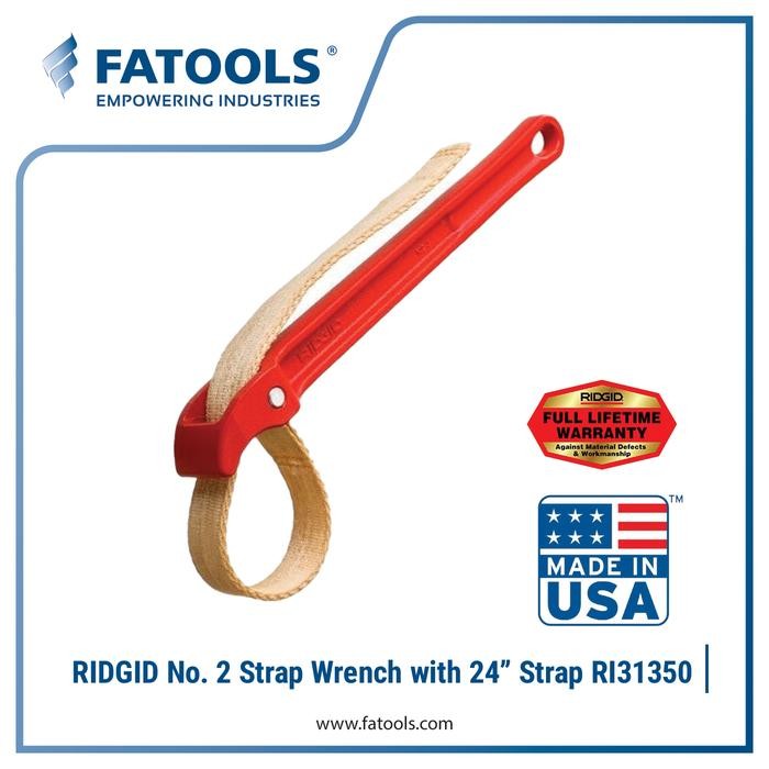 Terlaris RIDGID 31350 No. 2 Strap Wrench with 24" Strap