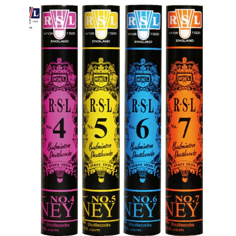 Original Rsl Badminton Shuttlecock No.4 No.5 No.6 No.7 High Quality Duck Feather Shuttlecock