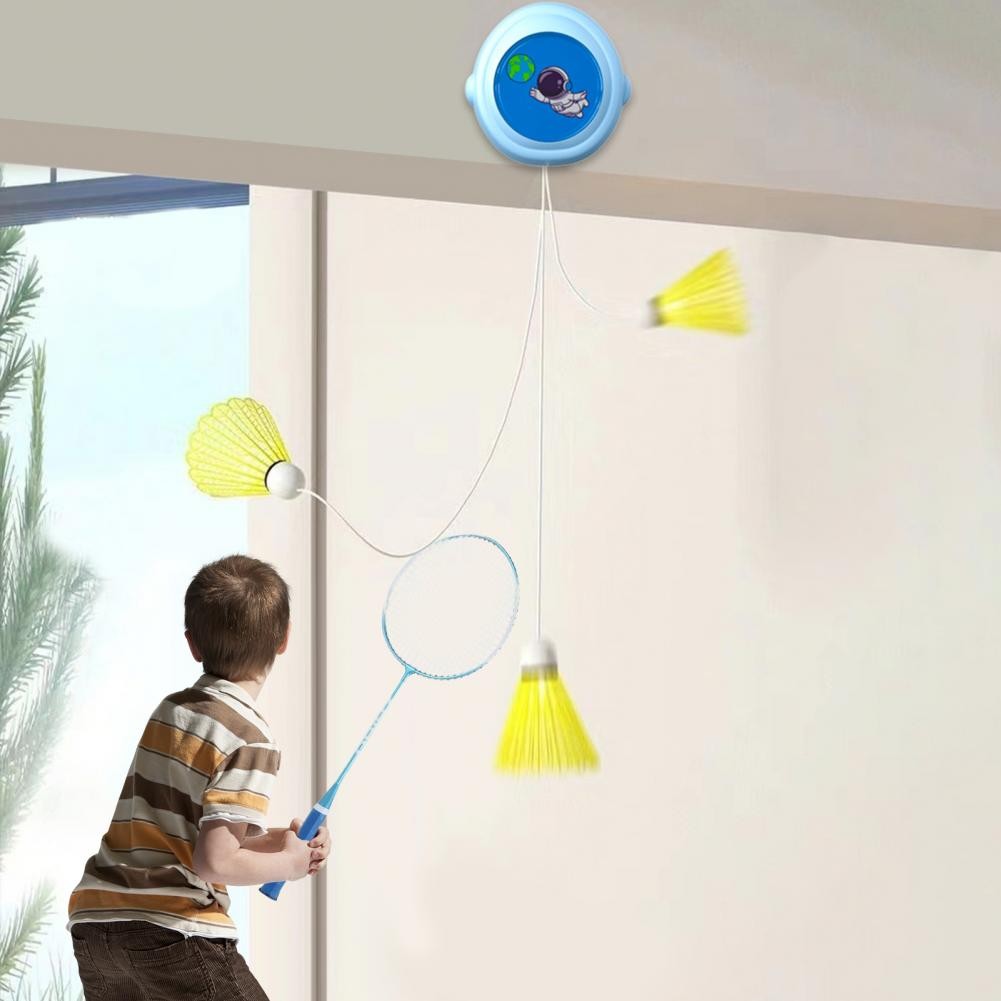 Automatic Rebound Badminton Trainer Badminton Single-Play Rebound Trainer Self Study Badminton