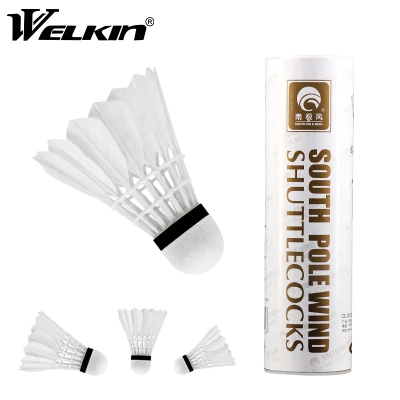 Badminton Shuttlecock White Goose Board Feather Flying Stability Durable Shuttlecock Ball Feather