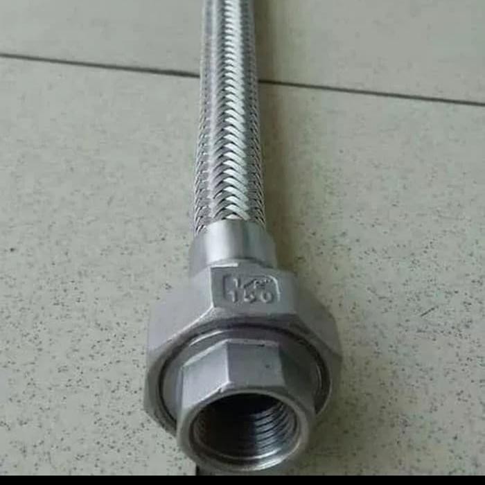 Termurah Flexible hose stainless watermur 1" inch / Flexible metal hose 80 cm