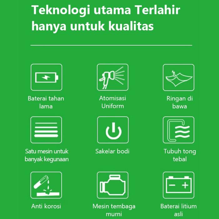 MIEIA 16 LITER SPRAYER ELEKTRIK HAMA PADI POMPA SPRAYER ELEKTRIK ALAT SEMPROT TANAMAN PERTANIAN