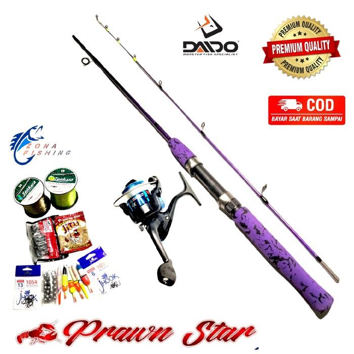 Promo Set Joran Udang Daido Prawn Star Lentur Mancing Pancing Microfishing Sale