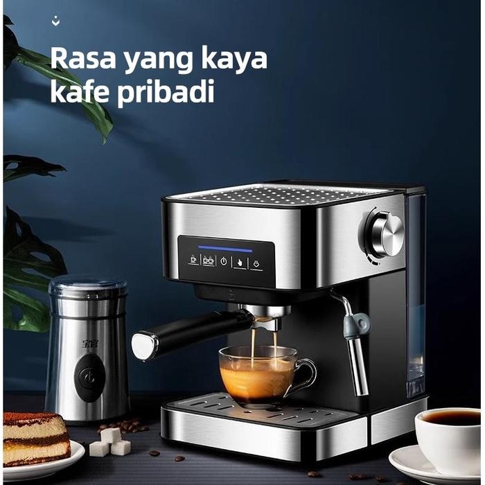 

TERBARU Mesin Kopi Italia Rumah Tangga Kecil Semi-otomatis Tekanan Tinggi Uap Susu Berbusa Kantor