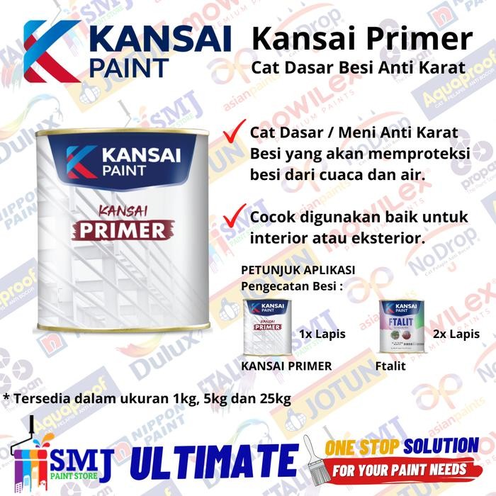 CAT MINYAK MENIE KANSAI FTALIT (PRIMER - CAT DASAR) ZINC CHROMATE 1 KG
