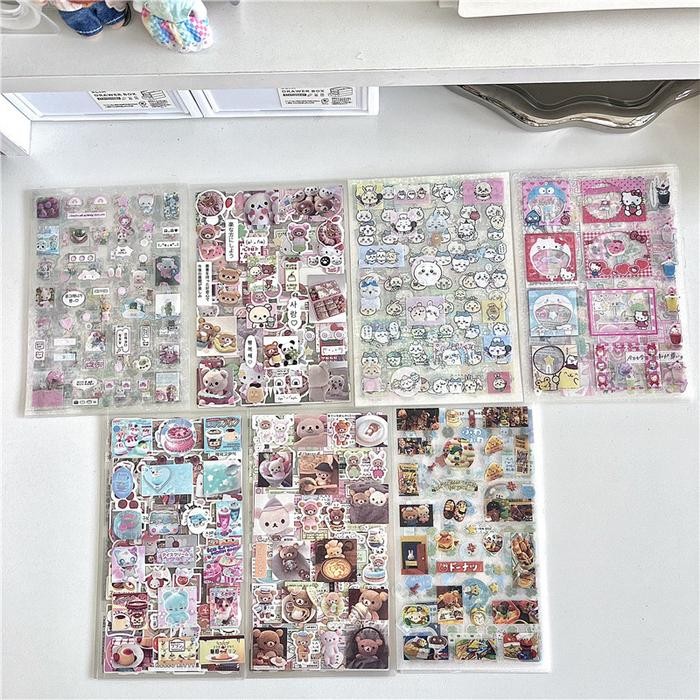 

Cartoon Random Stickers Decorations Journal Binder Scrapbook Polaroid Notebook Journaling Korea