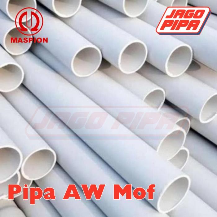 (Expert) Maspion Pipa AW 2 Inch Putih MOF PVC 4 Meter Paralon 2" PUTIH