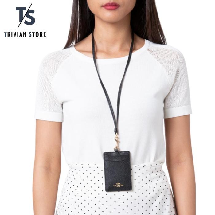 

COACH ID LANYARD CROSSGRAIN BLACK ORIGINAL