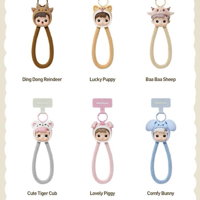 

POP MART - HACIPUPU SNUGGLE WITH YOU SERIES - PHONE LANYARD BLIND BOX