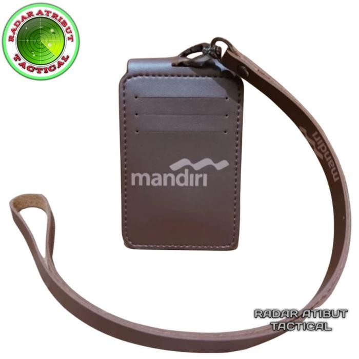 

HOLDER ID CARD KULIT - TALI LANYARD NAMETAG MODEL LIPAT BANK MANDIRI