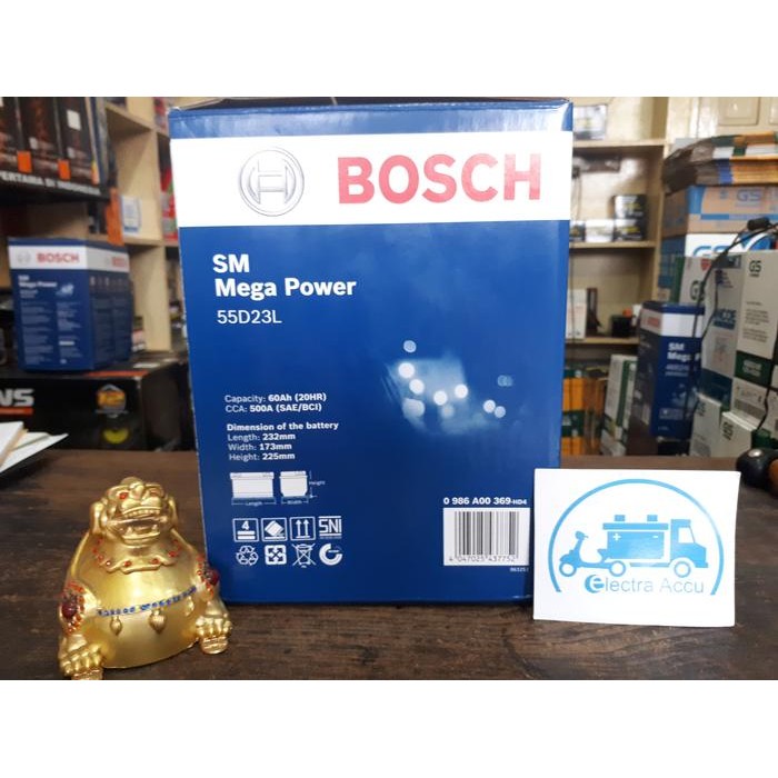 New Aki Mobil Toyota Kijang Innova Bensin 55D23L Bosch Aki Kering