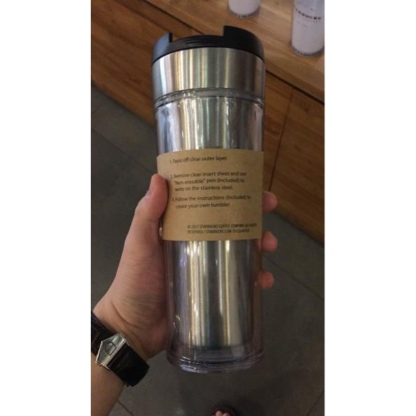 TUMBLER STARBUCKS STAINLESS CREATE YOUR OWN TUMBLER DOODLE IT