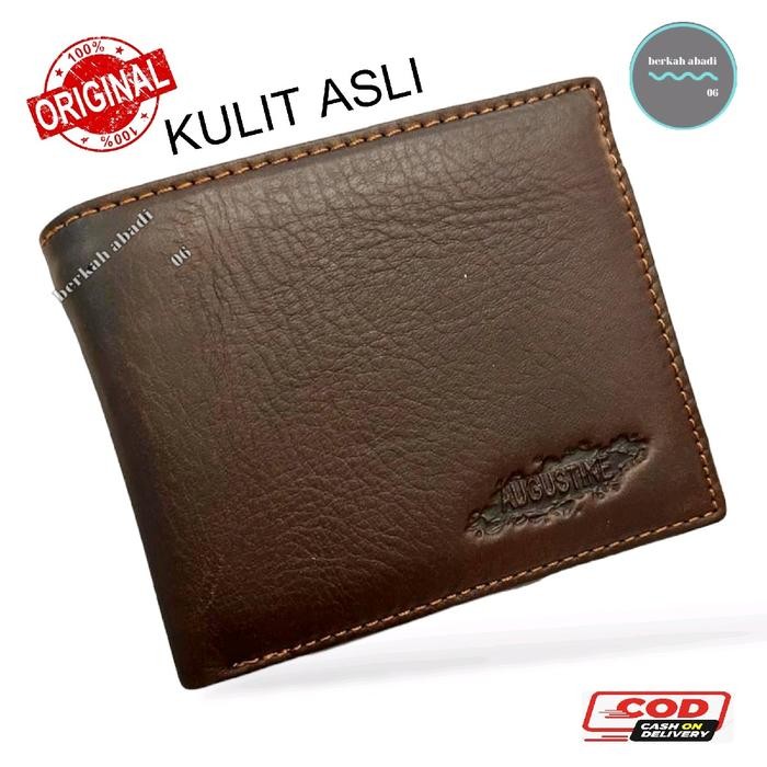Dompet Pria Kulit Sapi Asli Augustine 8007 - Koffe - Uang, Kartu