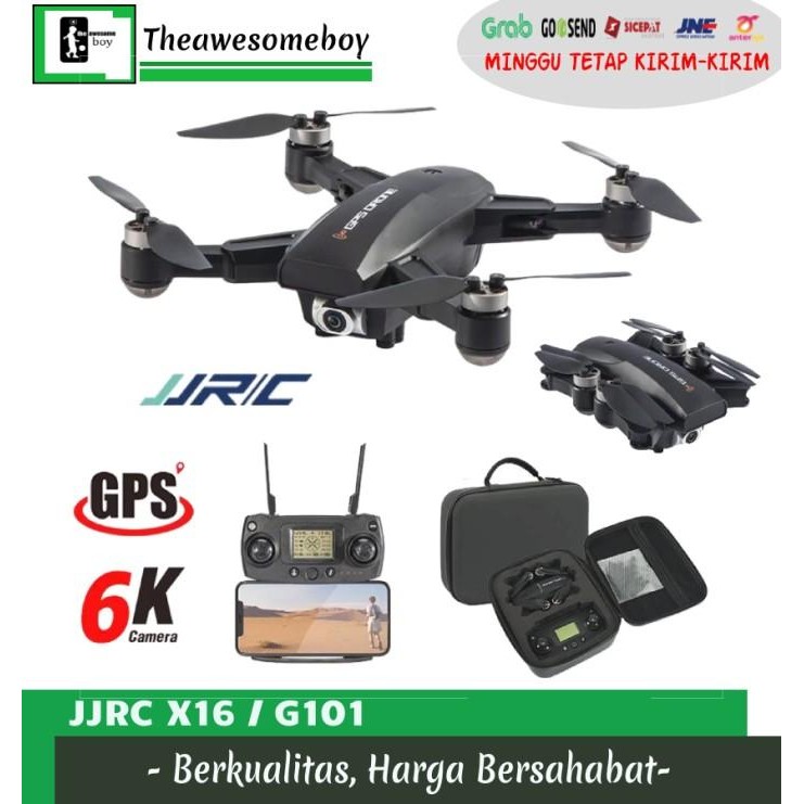 [Expret] JJRC X16 / G101 5G Wifi GPS Drone Foldable FPV 6K Camera Quadcopter