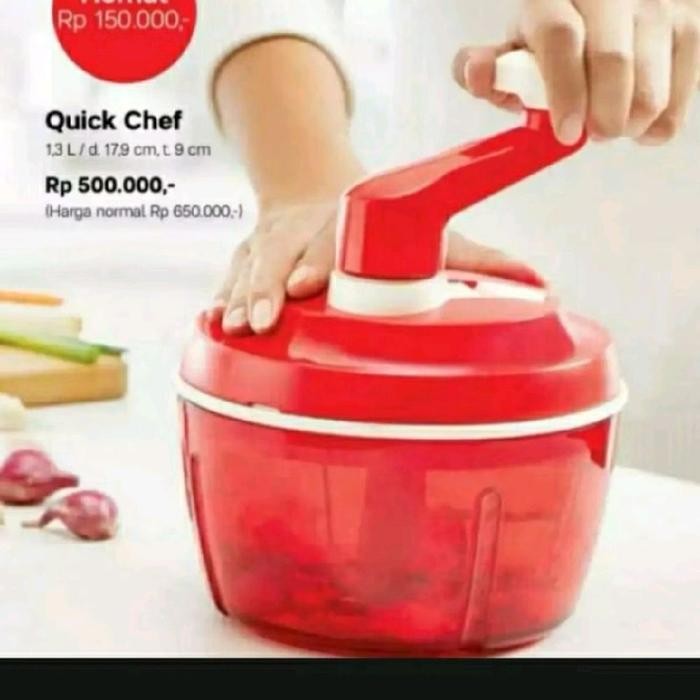 QUICK CHEF TUPPERWARE PENCACAH BAWAH DAGING / CHOPPER MANUAL BY TUPPERWARE