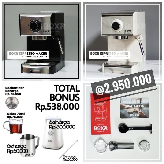 ESPRESSO COFFEE MAKER ORIGINAL BOXR ESPRESSO ALAT ESPRESSO