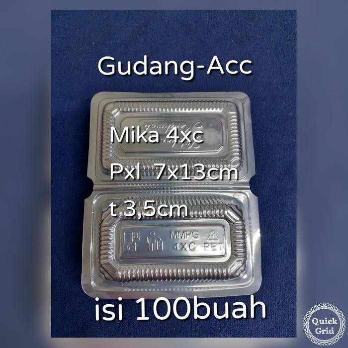 MIKA PLASTIK MIKA 4 BENING 4XC TEMPAT KUE MAKANAN NASI PUDING BOLU