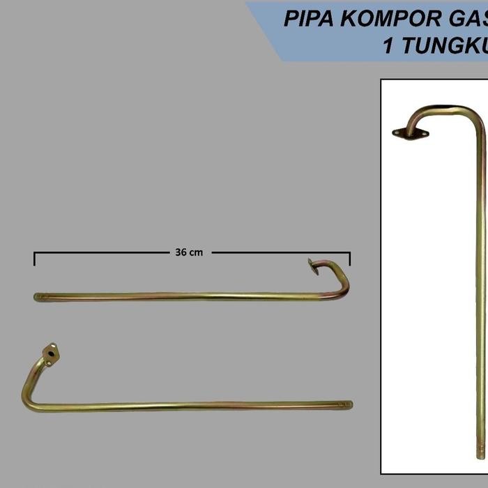 PIPA INLET 1 TUNGKU SELANG BESI KOMPOR GAS 1 TUNGKU CINA RRT