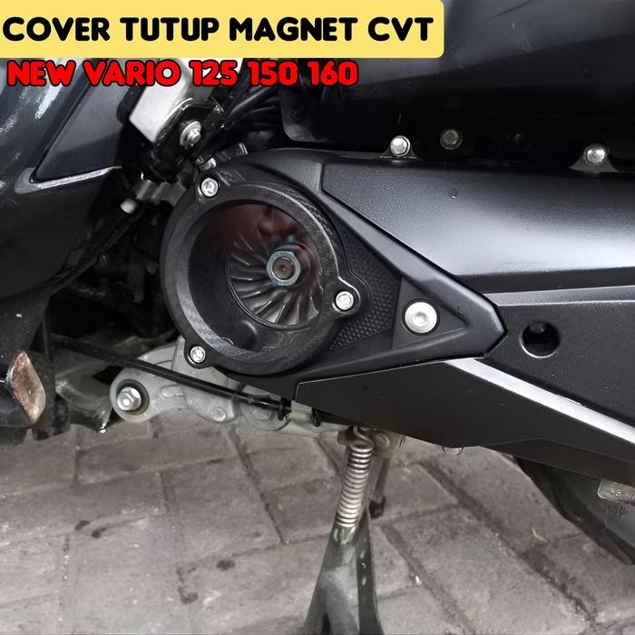 Cover Tutup CVT VARIO 125 150 Transparan Tutup Magnet CVT VARIO 150