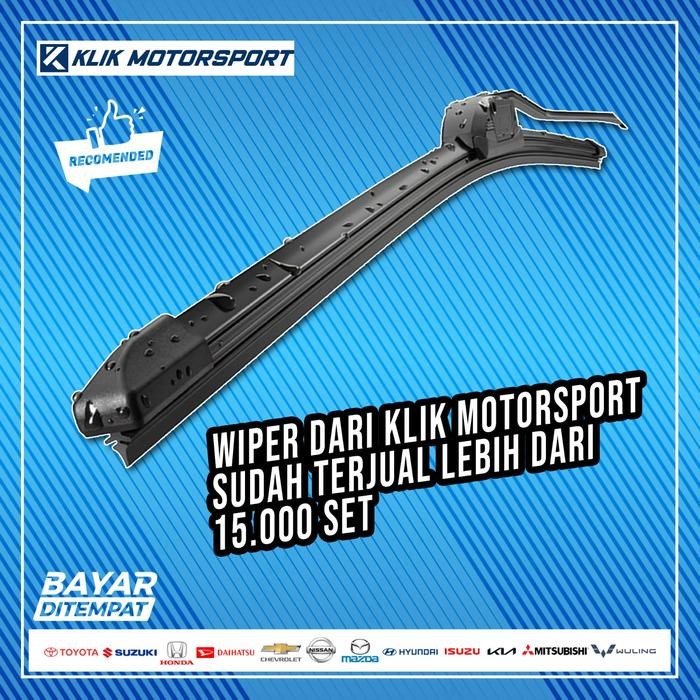 Wiper Toyota Kijang Super / Wiper Mobil Frameless - 1 Set Depan